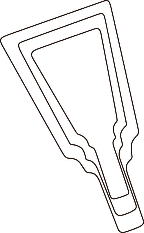 厚口野菜抜 羽子板 小 #1 送料無料