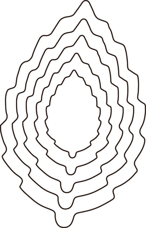 野菜抜 3PC(大・中・小) 木の葉 送料無料