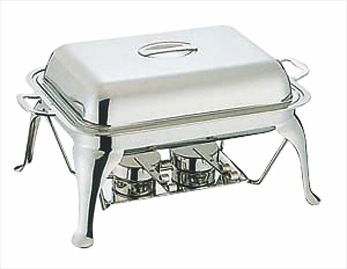 18-8スタッキング 角チューフィングディッシュ S 22インチ