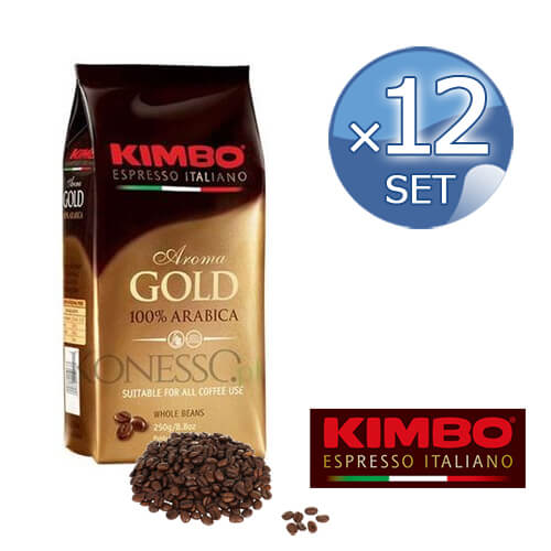 キンボ エスプレッソ豆 ゴールド 袋 250g×12袋（品番003120) 