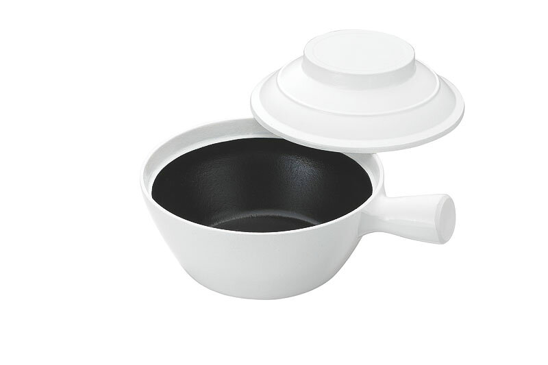 乐天商城 - アルミ鋳物砂鍋 深型 内黒塗 18cm