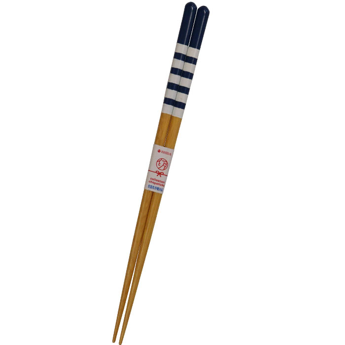 Training Chopsticks - 【メール便14本まで対応可能】イシダ お箸 食洗箸 ナチュラルブルー 23cm 13391