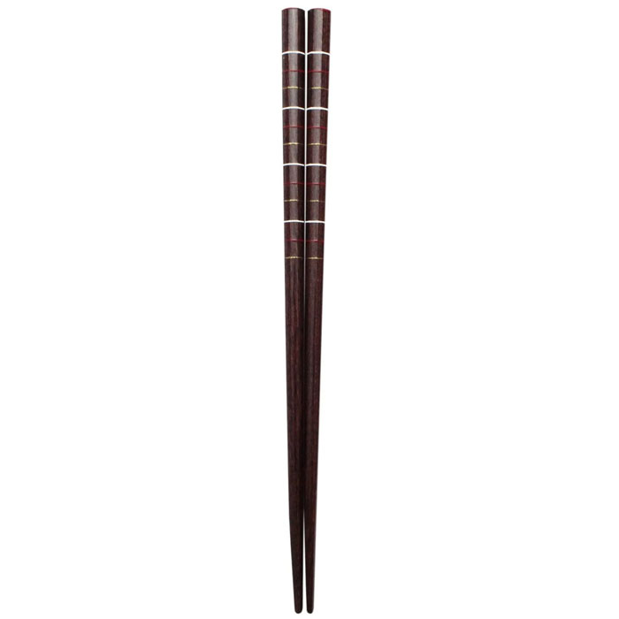 【メール便14本まで対応可能】イシダ お箸 れとりこ 八角糸文様 21cm 16074