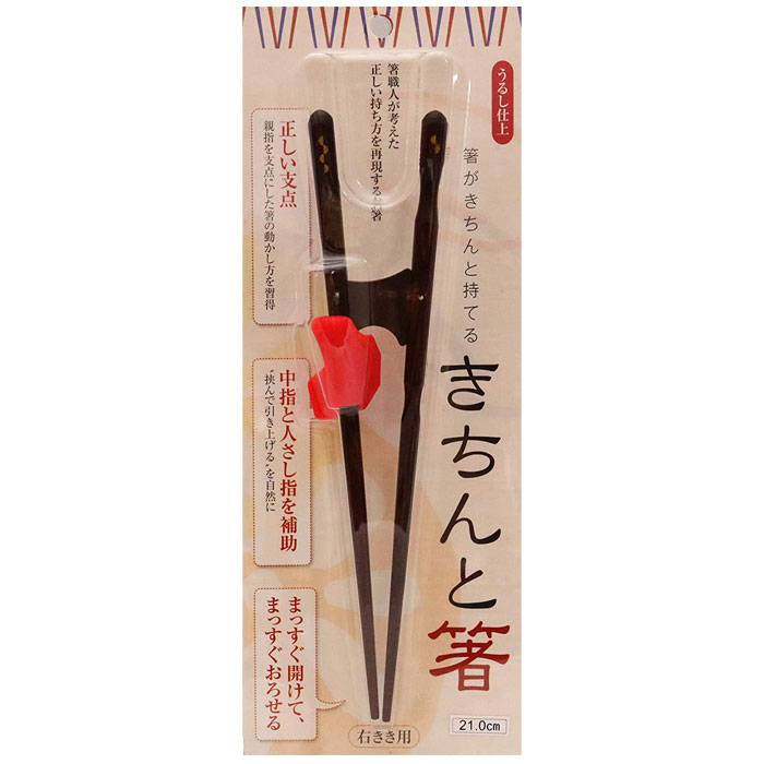 イシダ お箸 きちんと箸 21cm 右利き用 うるし仕上 送料無料