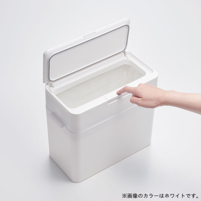 ライクイット シールズ9.5 密閉ダストボックス グレー 【 Like-it ごみ箱 ゴミ箱 ダストボックス 密閉型 キッチン 生ごみ 卓上 テーパーレス コンパクト 生活雑貨 】 [2]