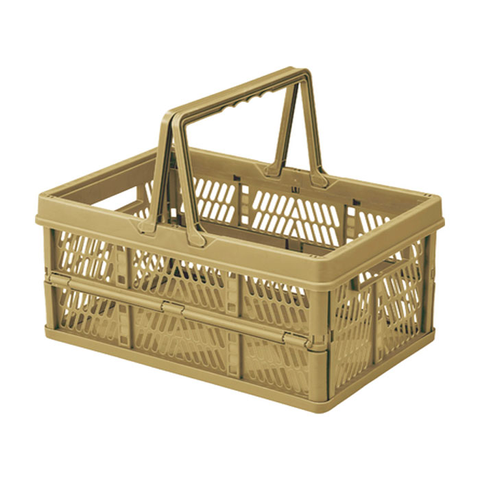 スタッチ ボックス LFS-31SBE（ベージュ） 収納ボックス 買い物カゴ スタッキング コンパクト 折りたた..