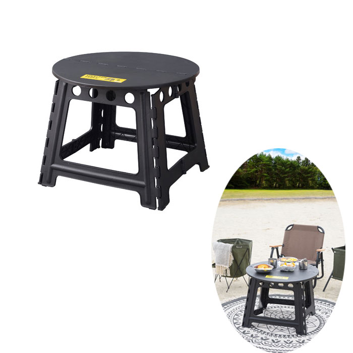 クラフターテーブル サークル LFS-414BK（ブラック） 机 折りたたみテーブル フォールディングテーブル 円形 円卓 店舗 カフェ ラウンジ ロビー ホテル 法人 送料無料 東谷 Azumaya【メーカー直送品】【代引不可】【沖縄・北海道・離島・一部地域お届け不可】