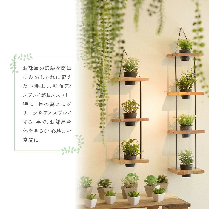 ハンギング プランター 4段 TTZ-314 ブラウン プランター スタンド 4連 植木鉢 鉢植え 吊り下げ 壁掛け グリーン お花 観葉植物 インテリア ガーデニング インテリア 北欧 カントリー 園芸 送料無料