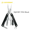 【スーパーセール中はポイント最大44倍！】LEATHERMAN レザーマン スクオート SQUIRT PS4 PS4-BK ブラック 831233 アウトドア サバイバル ナイフ ポケット 小型 マルチツール アーミーナイフ はさみ ブランド化粧箱入り 【並行輸入品】