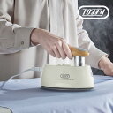 ハンディアイロン&スチーマー アッシュホワイト Toffy トフィー スチーム プレス2WAY 強力スチーム シワ伸ばし 除菌 脱臭 花粉 ダニ対策 アイロン温度3段階 HW-SM2-AW