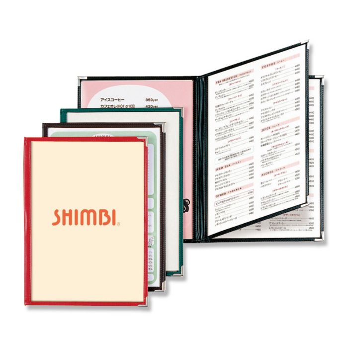 Rakuten - シンビ ABW-20 メニューブック 黒 (A4-中トジ6p) レストラン 食堂 カフェ 食卓 キッチン用品 シンプル おしゃれ