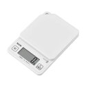 タニタ KJ-213-WH(ココナッツホワイト) Dクッキングスケール 2kg はかり 重さ グラム 調理器具 キッチン用品 ツール シンプル(3)