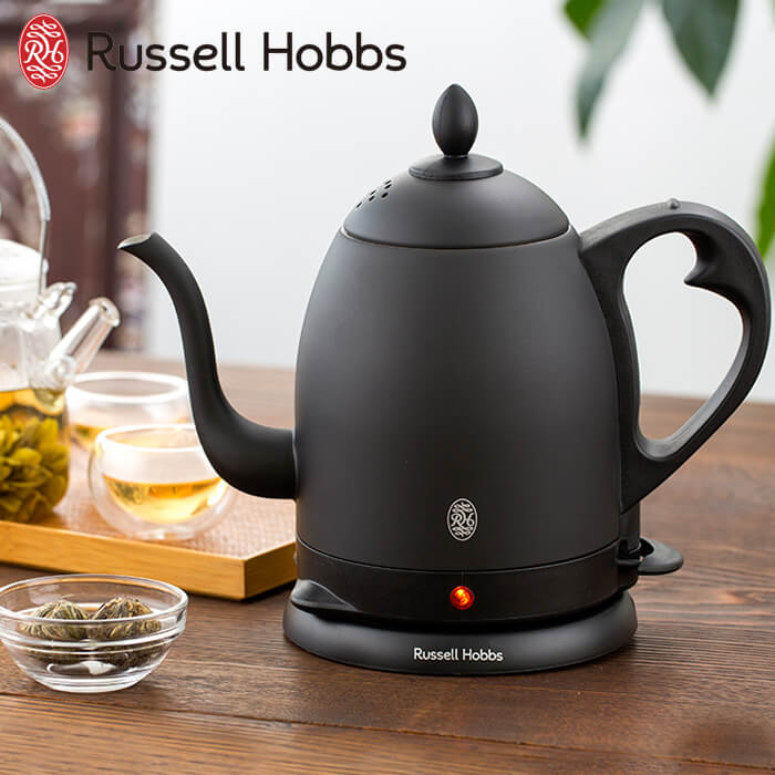 ラッセルホブス 電気ケトル ラッセルホブス カフェケトル 0.8L マットブラック 7408JP-88 電気ケトル Russell Hobbs