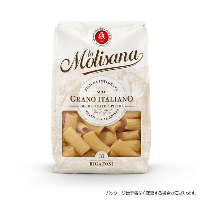 【お買い物マラソン中はポイント最大44.5倍！】【当店おすすめ食材】la Molisana ラ・モリサーナ リガトーニ・ブロンズ No.31B 《food》【500g】【 ※ご注文後のキャンセル・返品・交換不可。 】