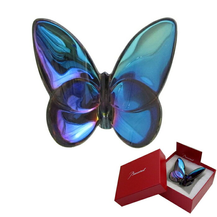バカラ Baccarat フィギュア 2609-987 パピヨン ラッキーバタフライ スカラベブルー 直輸入 バカラのBOX入り お祝い ギフト 贈り物 プレゼント 箱入り【キャンセル・返品不可】のサムネイル
