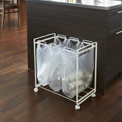 山崎実業 分別ダストワゴンタワー 3 分別 WH 2272 KT-TW AV L WH 【 YAMAZAKI tower 】【送料無料】