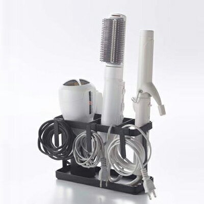 山崎実業 ドライヤー＆ヘアーアイロンスタンド タワー BK 2285 BY-F BK 【 YAMAZAKI tower 】【送料無料】