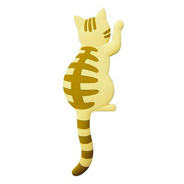 ■メーカー希望小売価格はメーカーカタログに基づいて掲載しています ●ネコの形をしたかわいいマグネットフックです。●裏面に磁石が付いているので、冷蔵庫や玄関ドアなどに簡単に取り付け可能です。●鉄板の入ったしっぽは曲げることで、小物などを引っかけるフックに変身します。●カギや輪ゴム・はさみ、アクセサリーなどいろいろ引っかけたり、メモやハガキがかわいくとめられます。■仕様■サイズ：約 幅5.2×厚さ0.5×高さ14.3（cm）材質：PVC、磁石、鉄板重量：約20gカラー：茶トラ生産国：中国備考：耐荷重/250g以下 【 食器 洋食器 ブランド食器 北欧 収納 おしゃれ お洒落 シンプル 】