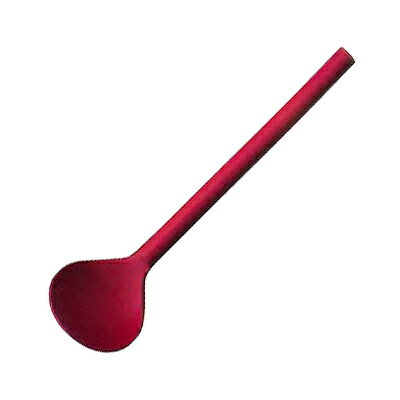 工房アイザワ 円 黄銅洋食器 シュガースプーン 赤 (1481-R9) 送料無料