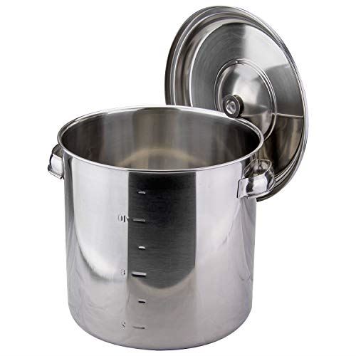 大屋製作所 18-8ステンレス 目盛付キッチンポット 36cm 送料無料