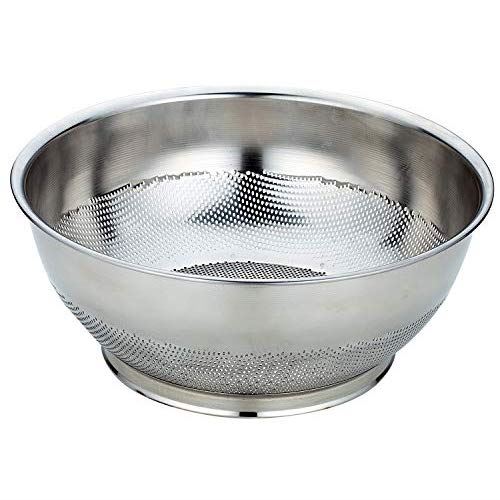 三宝産業 ざる シルバー 40cm 巾広浅型ザル 09907080 送料無料