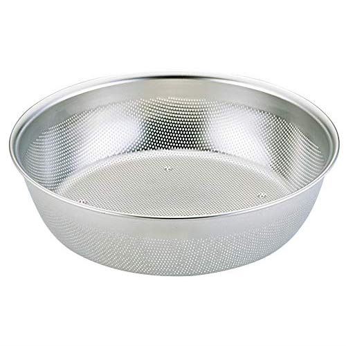 三宝産業 ざる シルバー 15cm HACCP 浅型パンチボール 09904550 送料無料