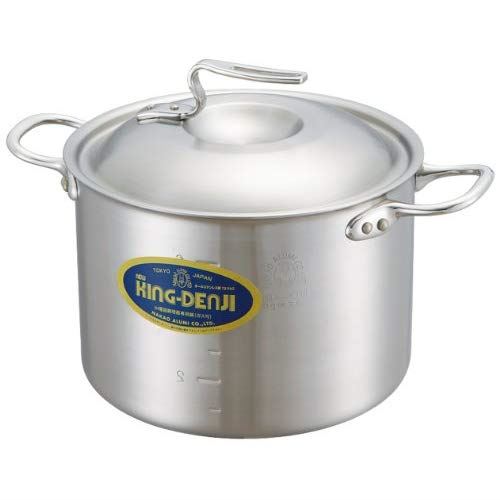 中尾アルミ製作所 ニューキングデンジ 半寸胴鍋 18cm メジャー付 ND-2 送料無料