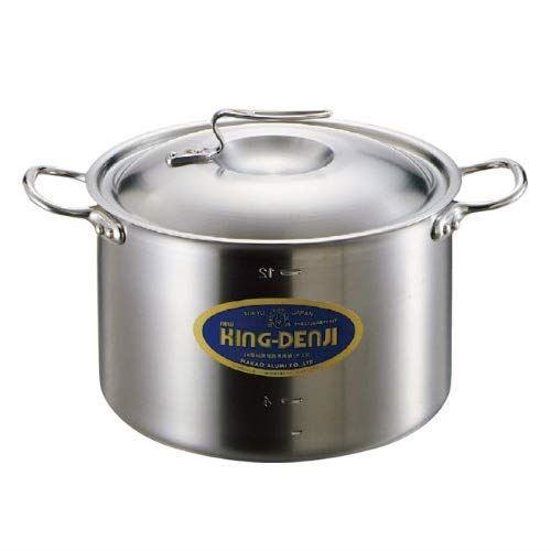 ニューキングデンジ 半寸胴鍋(目盛付)39cm 送料無料