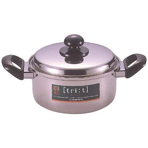 霜龍器物 トゥリート 深型両手鍋20cm