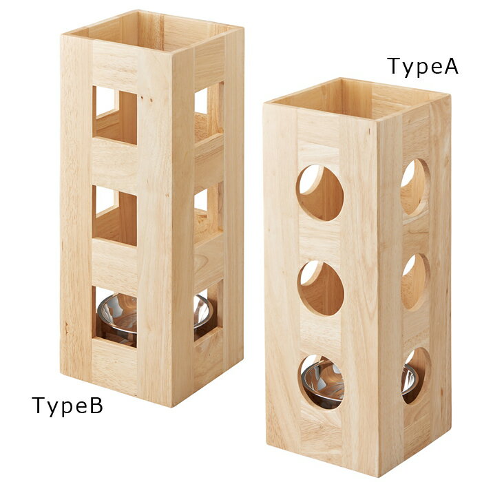 パール金属 傘立テ ナトゥア ラバーウッド 角[ アドキッチン ] [2]