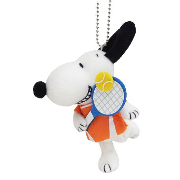 SNOOPY(スヌーピー)　スマイル　テニス　マスコット キーホルダー　182179