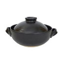 前畑 耐熱シリーズ 6号土鍋(黒釉)(品番 52424) 送料無料