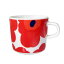 マリメッコ ウニッコ 63429-001 コーヒーカップ 200ml レッド marimekko UNIKKO