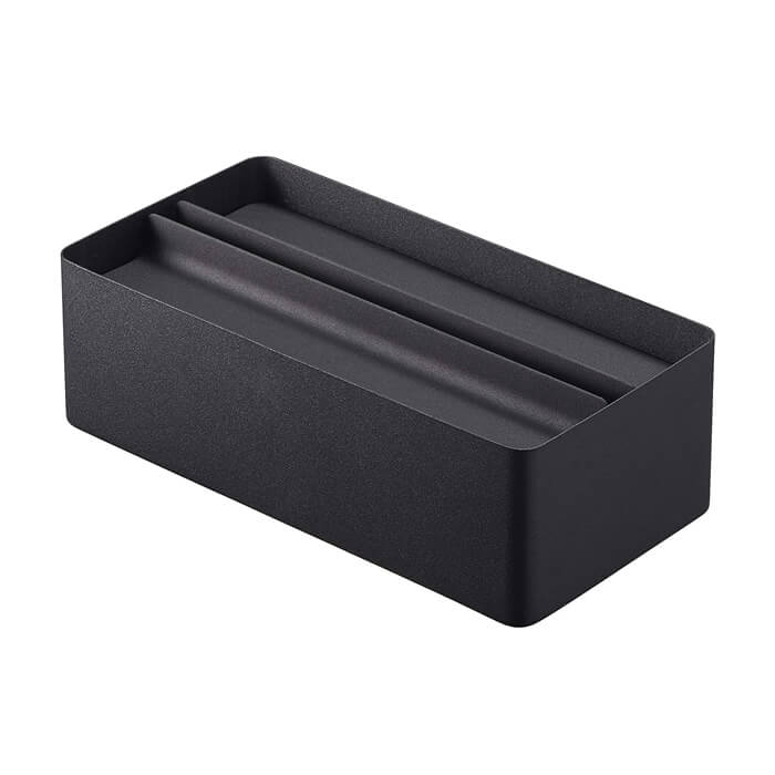 山崎実業 フタ付き ペーパータオルケース TOWER BK 4762 ブラック YAMAZAKI タワー【送料無料】 [2]