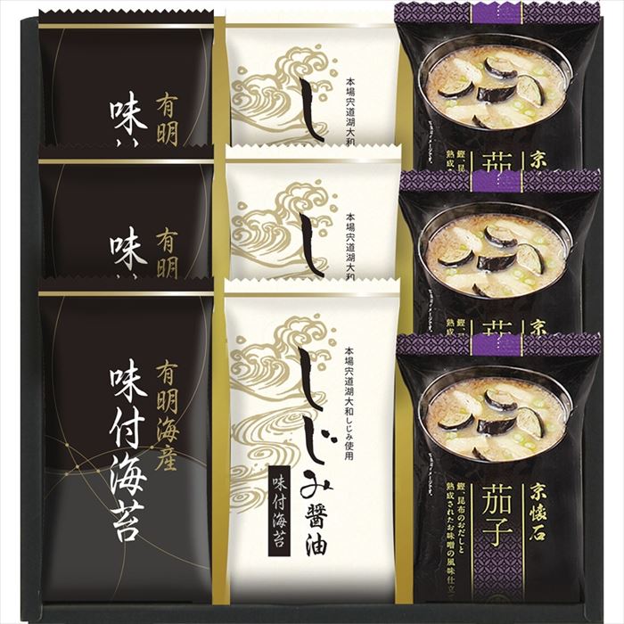 マルコメフリーズドライみそ汁&有明海産味付海苔セット NTS-BA【送料無料】【メーカー直送品】【沖縄北海道離島お届け不可】