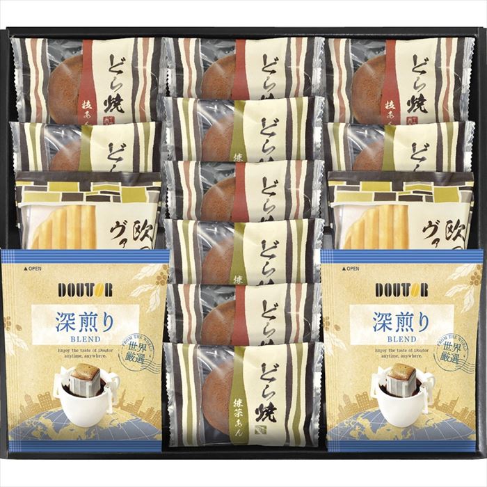 ドトールコーヒー&どら焼き 詰合せ DR-30【送料無料】【メーカー直送品】【沖縄北海道離島お届け不可】