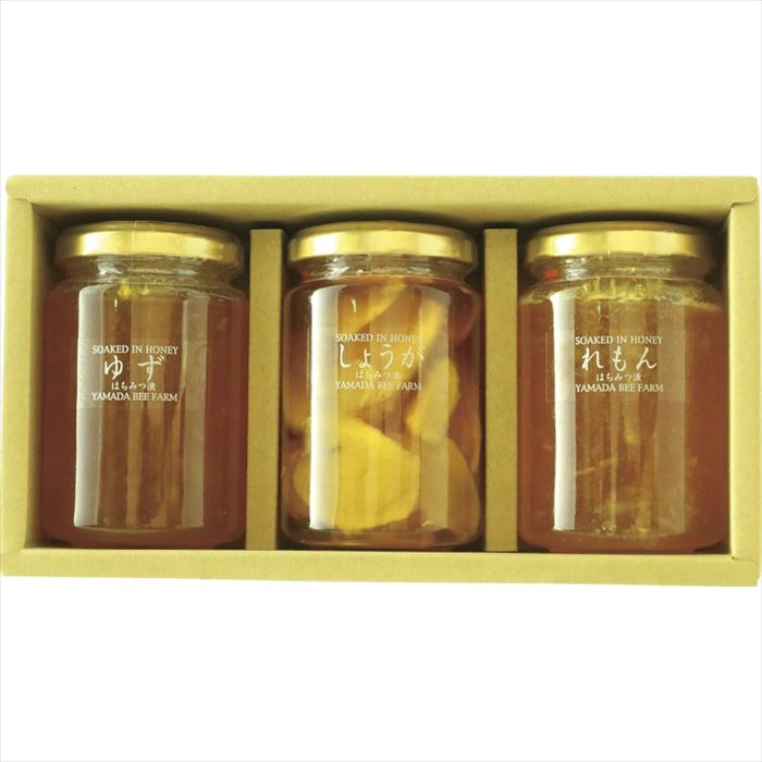 山田養蜂場 はちみつ漬3本セット HK-30【送料無料】【メーカー直送品】【沖縄北海道離島お届け不可】