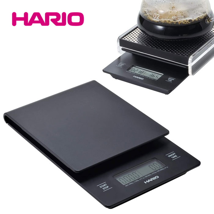 ハリオ V60ドリップスケール VSTN-2000B スケール 軽量 ブラック HARIO 美味しい珈琲 コーヒー 珈琲