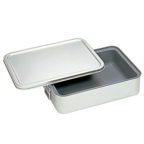 アルマイト 角型二重米飯缶 （蓋付） （内面スミフロン） 264-AS（264-AS）【 アドキッチン 】