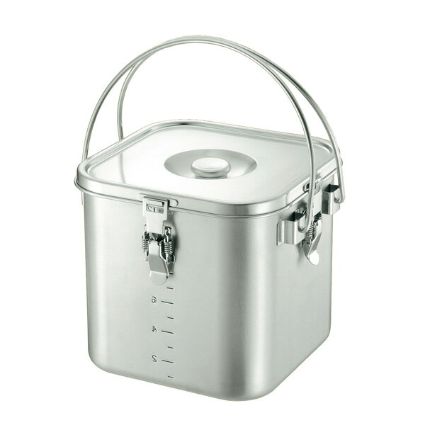 KO 19-0 角型 給食缶 22cm【22cm】