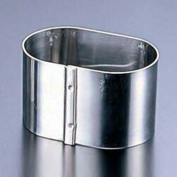 SA 18-8 かみ合わせセルクルリング 小判型 （板厚0.7mm） 65×45×H40mm【65×45×H40mm】