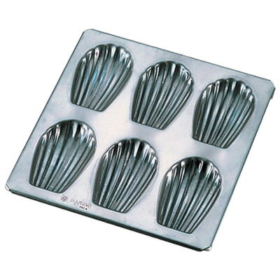 シリコン加工マドレーヌ 貝型 6ヶ取 No.147（No.147）【6ヶ取】