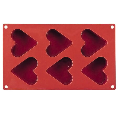 マルテラート フレキシブルノンスティックモルド 65 ハート 6ヶ取 SF036（SF036）【 アドキッチン 】