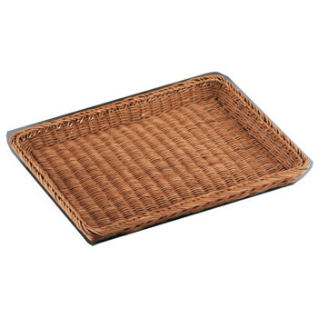 籐 浅型パンカゴ 40号 茶 16-731B（16-731B）【茶】