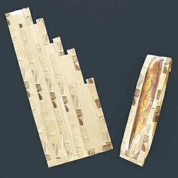 フランスパン袋 ヨーロピアン フェネット茶 （100枚入）小 No.56（No.56）【小】