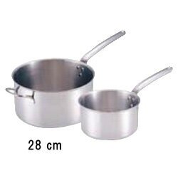 デバイヤー 18-10 プライオリティ 片手深型鍋（蓋無） 3690-18（3690-18）【18cm】