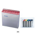 TKG18-8プラ板付 カラーナイフラック 大 Aタイプ 310×65×H315mm (全高340) 【310×65×H315mm】【赤】