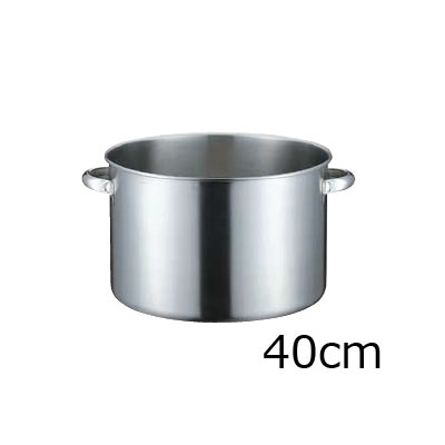 KO　19-0電磁対応半寸胴鍋 （蓋無）　40cm【 アドキッチン 】