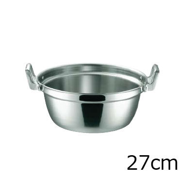Ih Incompatible - KO 19-0電磁対応 段付鍋 27cm【 アドキッチン 】