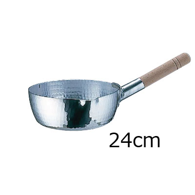 アルミ　本職用　手打雪平鍋 3mm厚　24cm